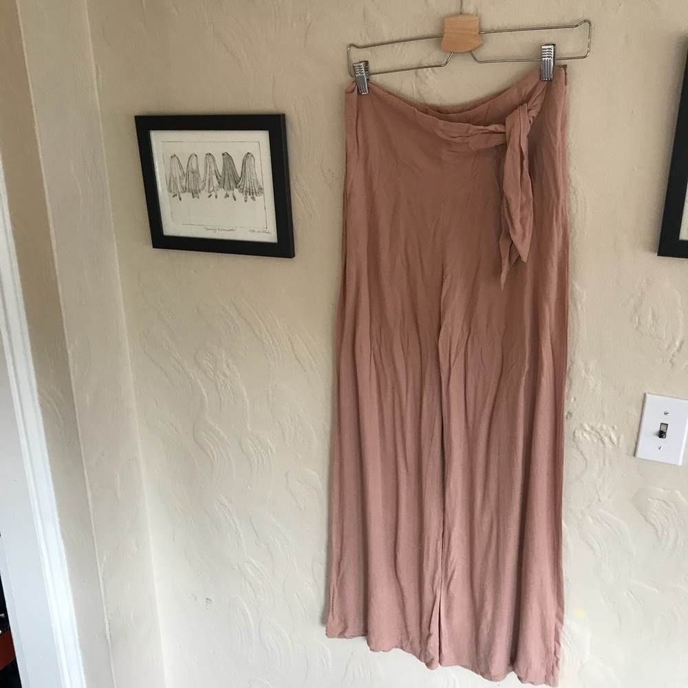 Wide leg comfy pants - pink